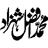 محمد افضل شہزاد — شخصی نام کی خطاطی
