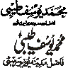 مہر محمد یوسف طیبی