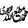 محمد مطیع اللہ — شخصی نام کی خطاطی