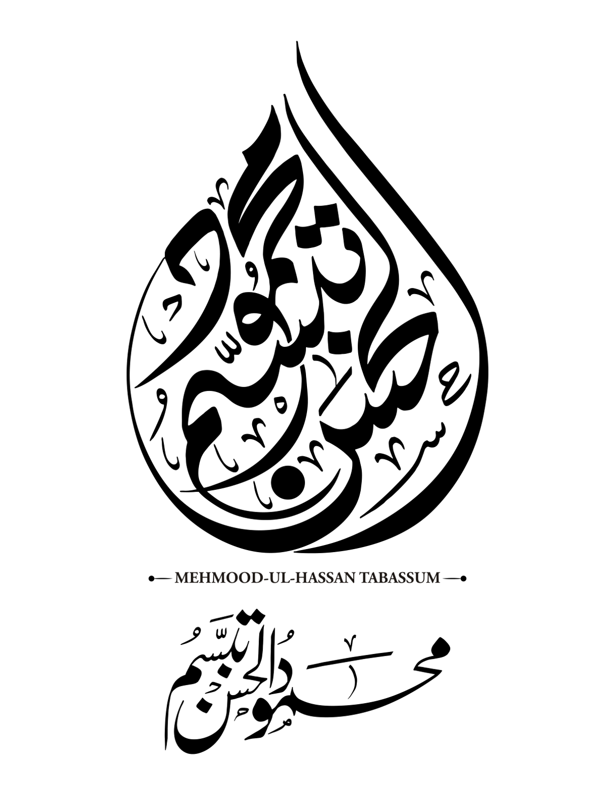 محمود الحسن تبسم — شخصی نام