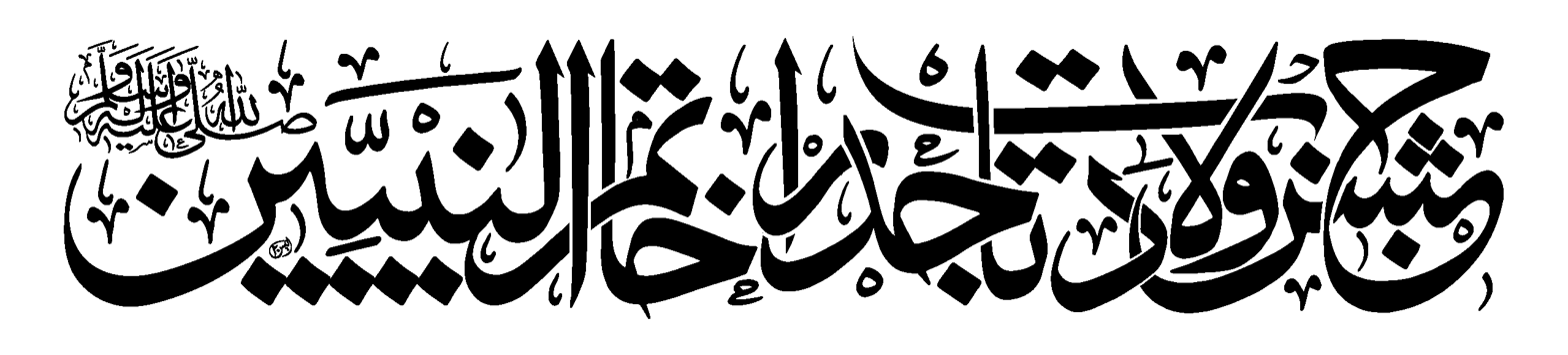 محمد خاتم النبیین صلی اللہ علیہ وسلم — خطاطی