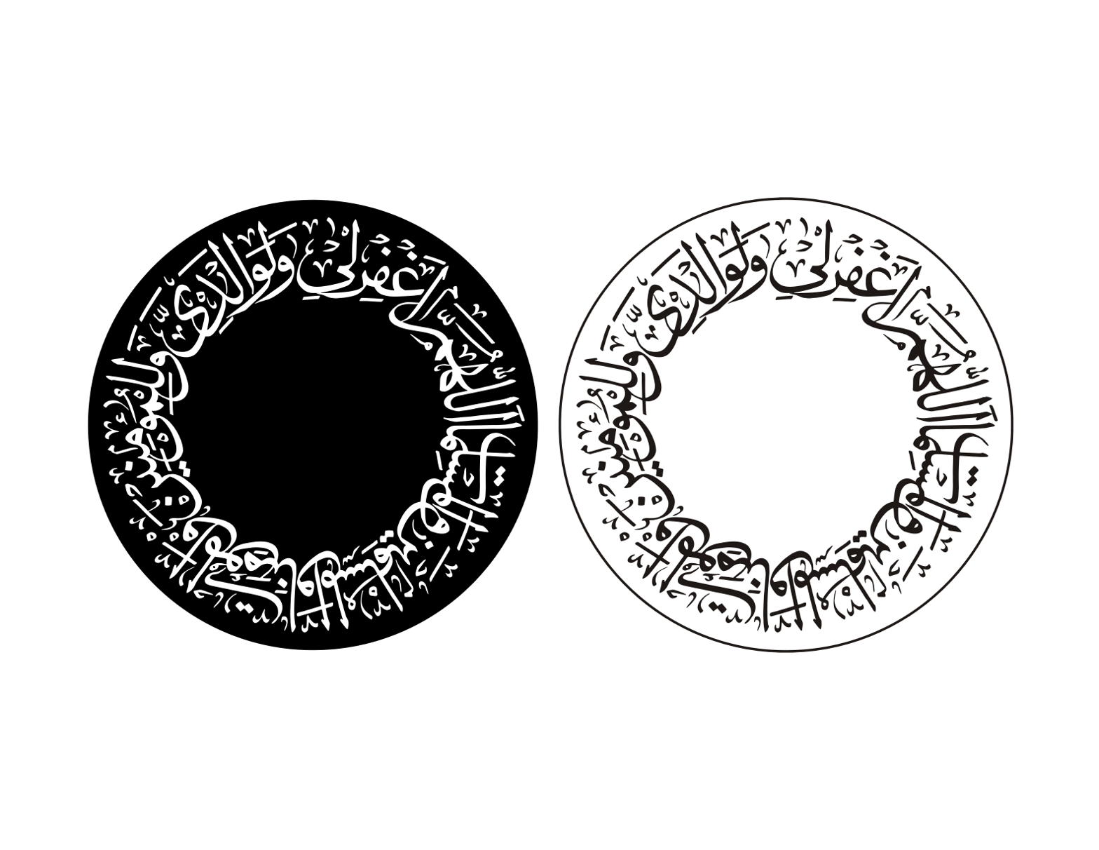 رَبِّ اغْفِرْ لِي وَلِوَالِدَيَّ — دعائیہ دائرہ