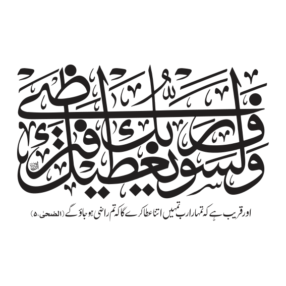 وَلَسَوْفَ يُعْطِيكَ رَبُّكَ فَتَرْضَىٰ — سورہ الضحیٰ