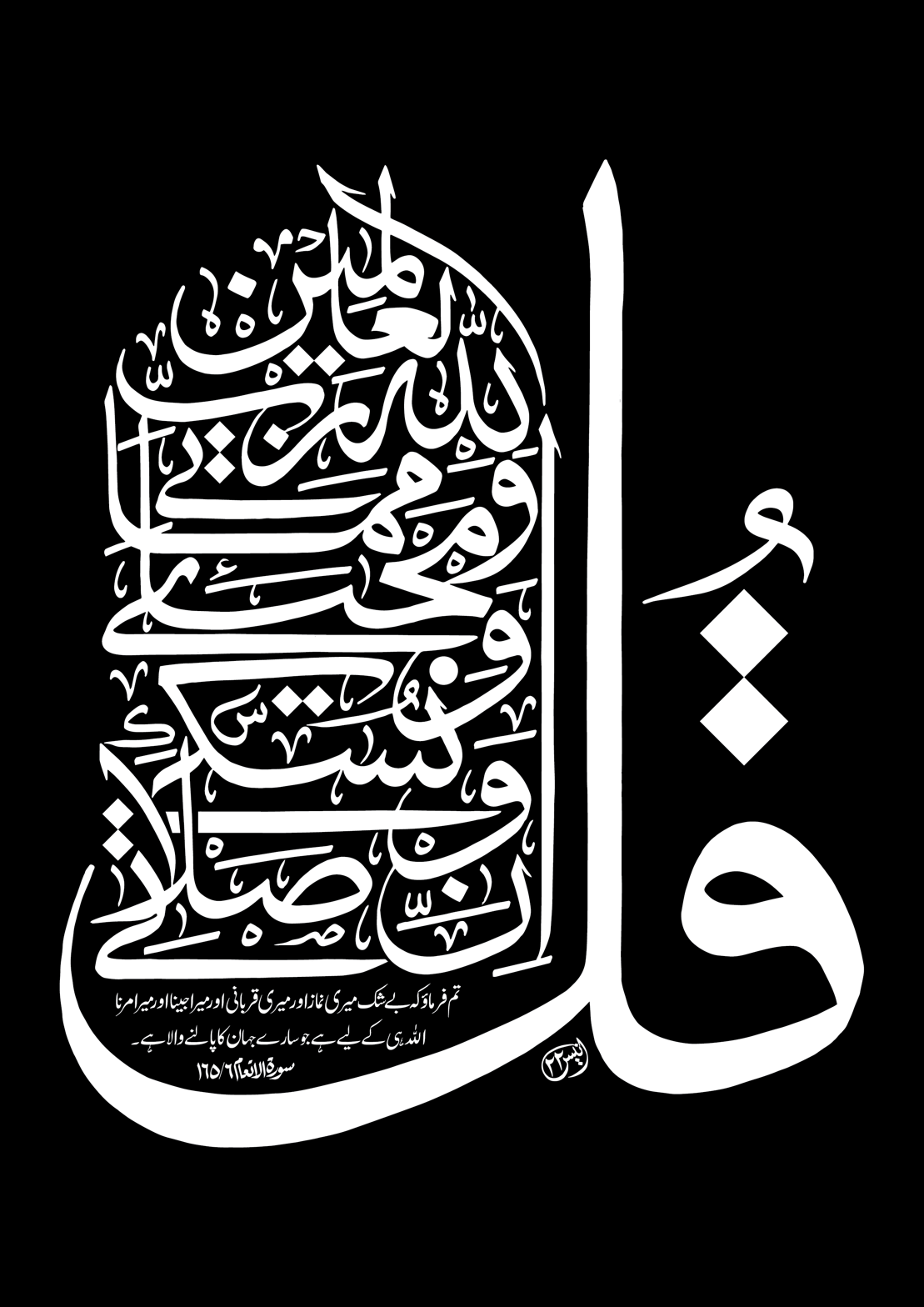 قُلْ إِنَّ صَلَاتِي وَنُسُكِي — سورۃ الانعام